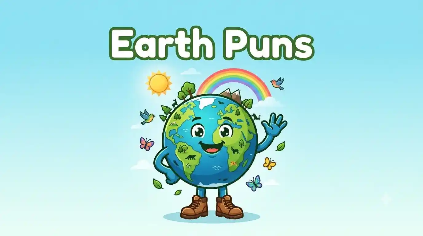 Happy Earth smiling brightly