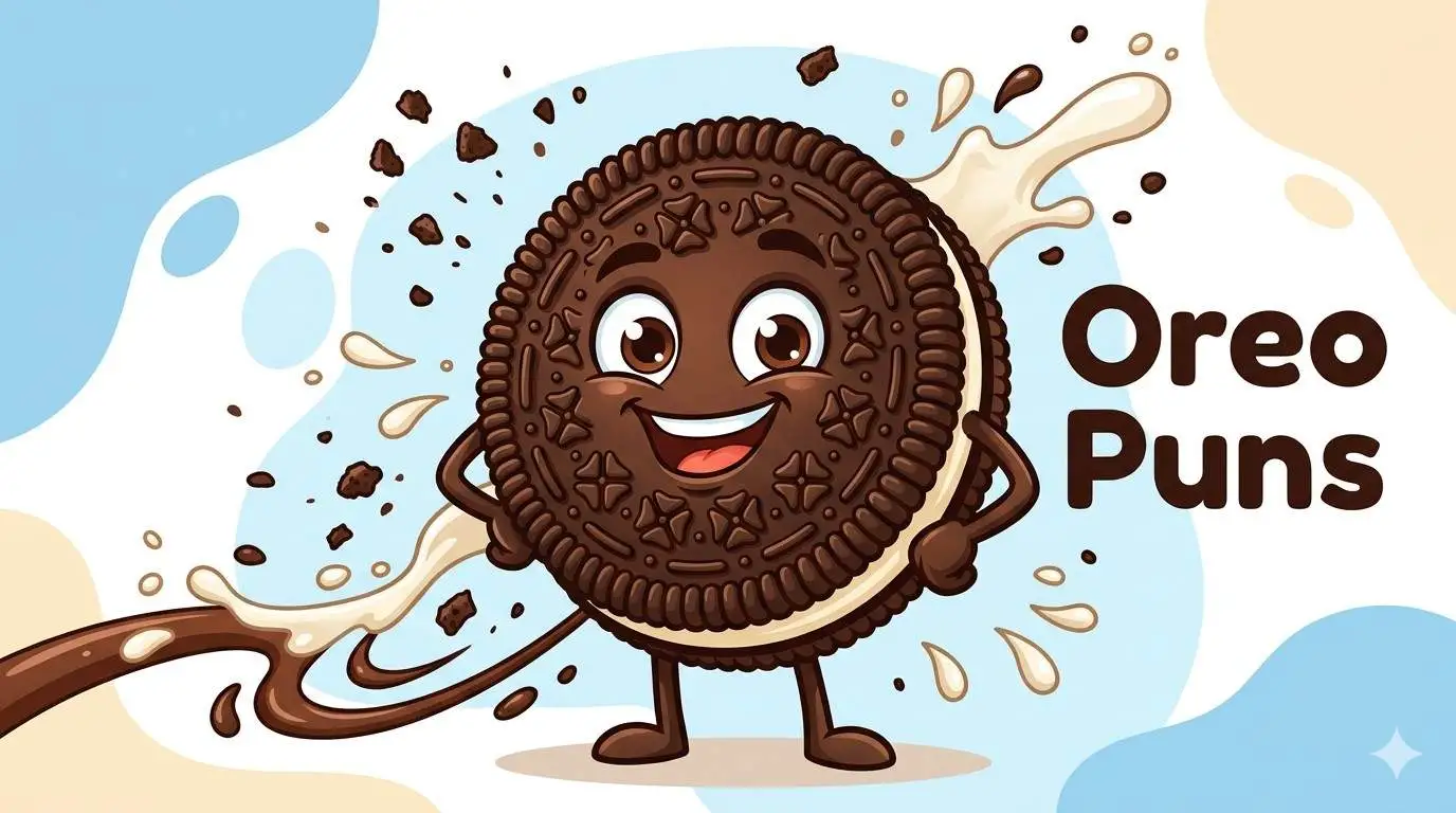 Funny Oreo cookies smiling together