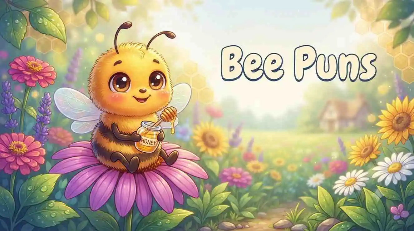 Cute bee in garden