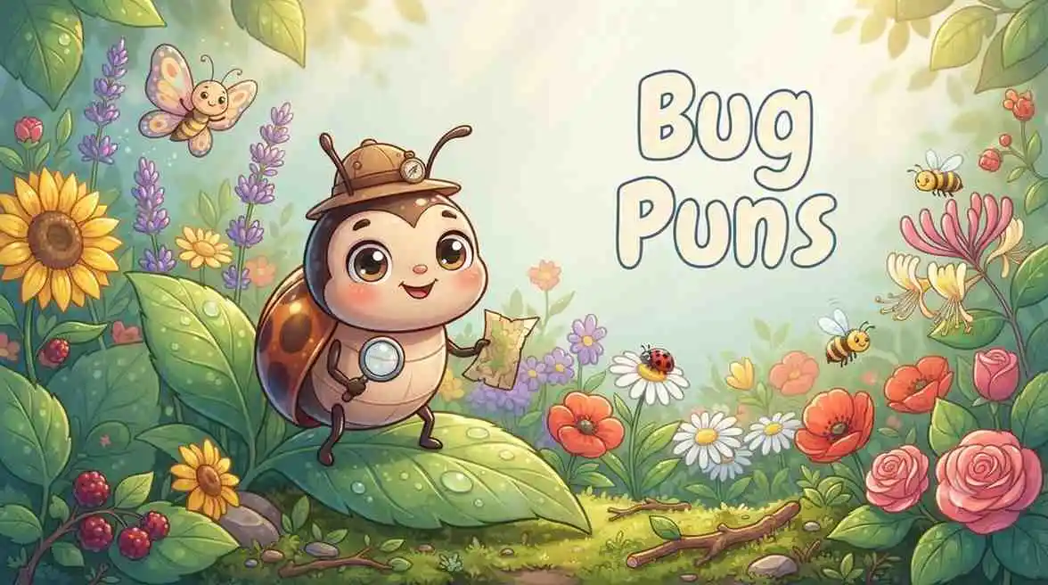 Cute bugs having fun