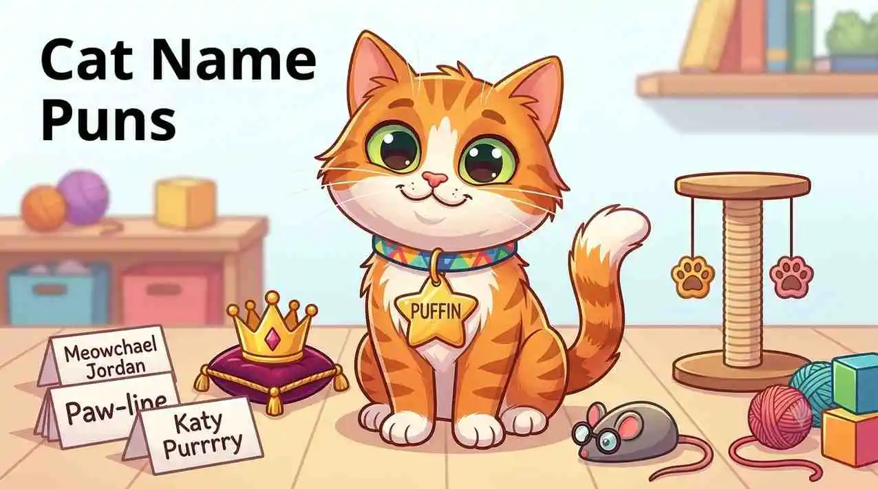 Cute cat with name tag