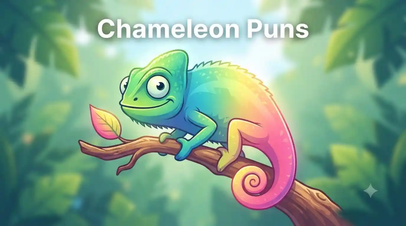 Colorful chameleon changing colors