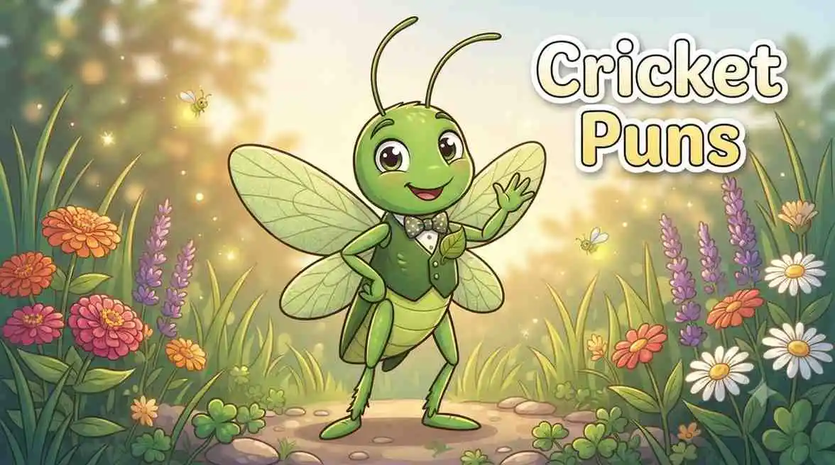Cute cricket character