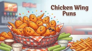 Smiling chicken wings platter