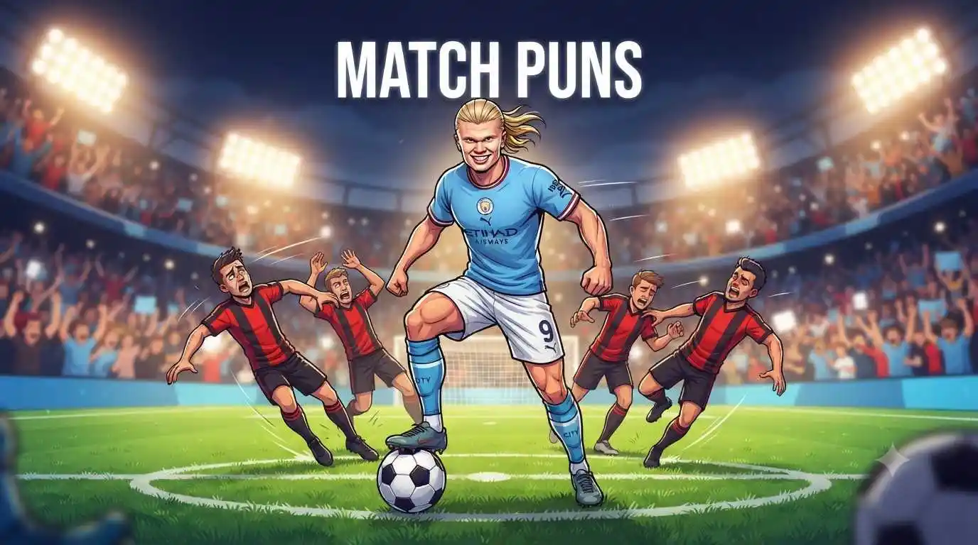 Striker dominating football match