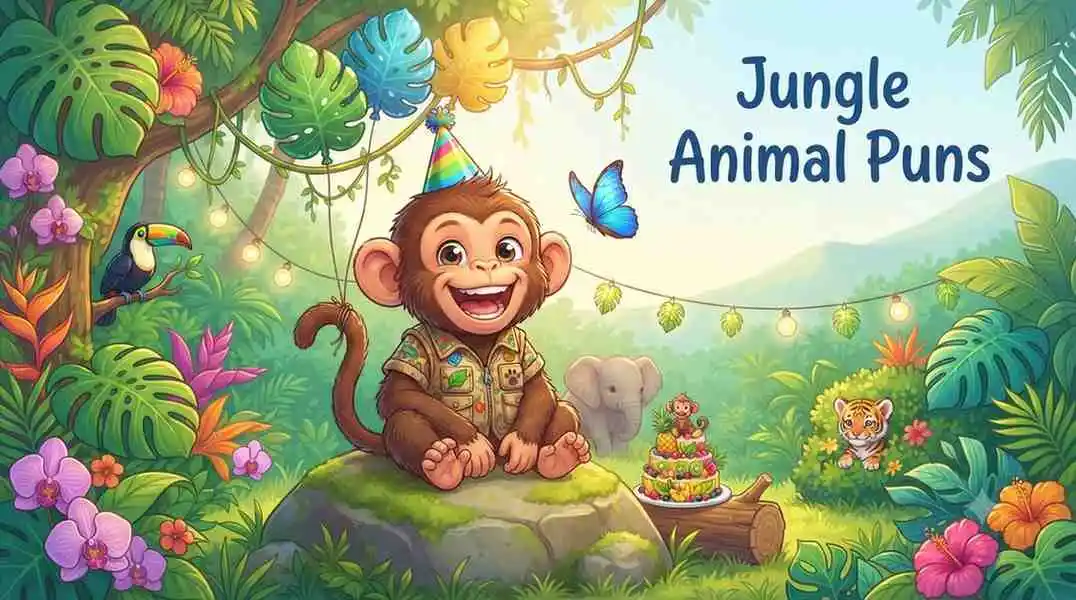 Cute jungle animals party
