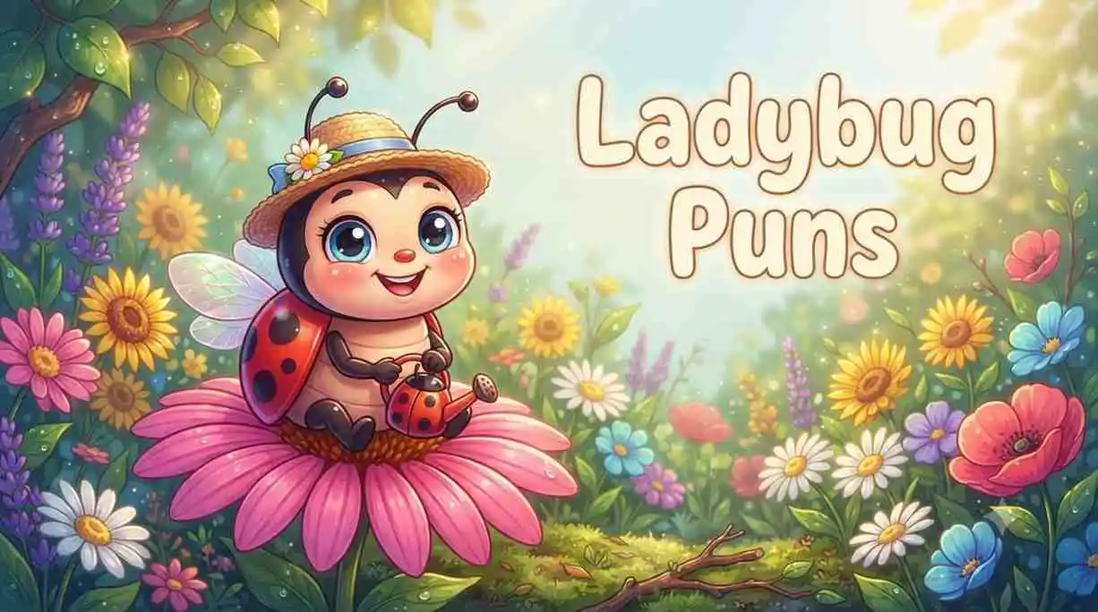 Cute ladybug flower