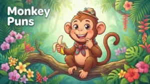 Funny monkey smiling