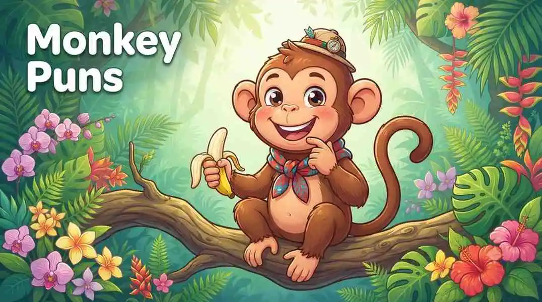 Funny monkey smiling