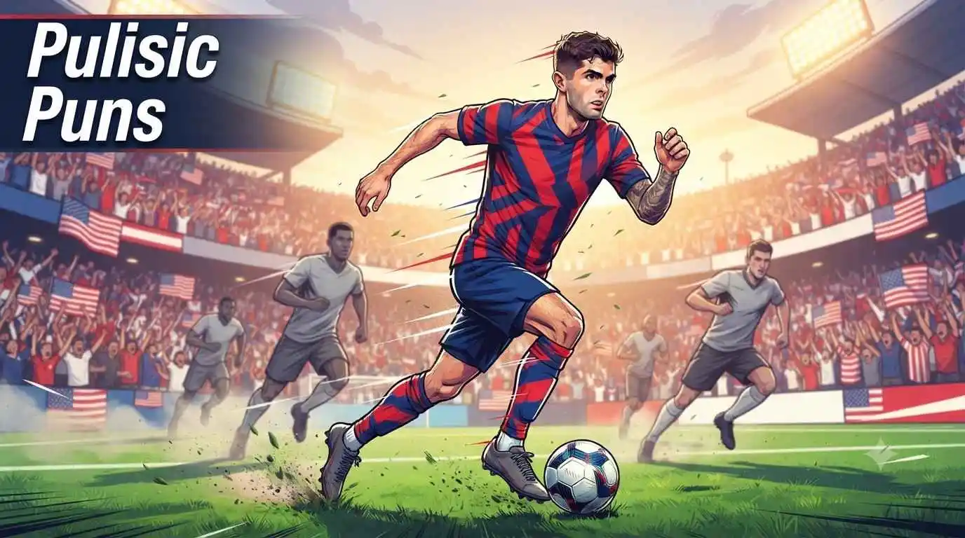 Pulisic controlling soccer ball