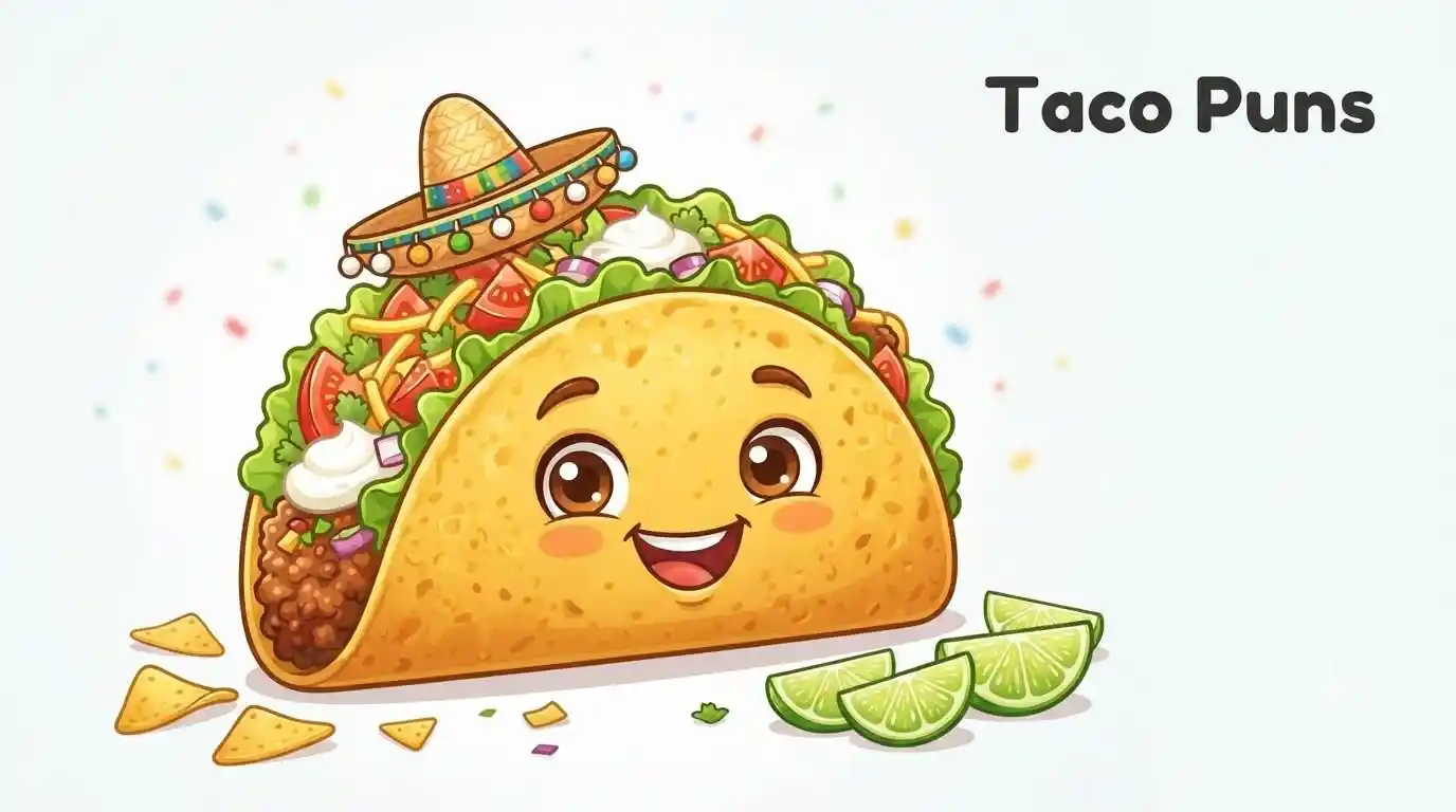 Happy taco smiling brightly