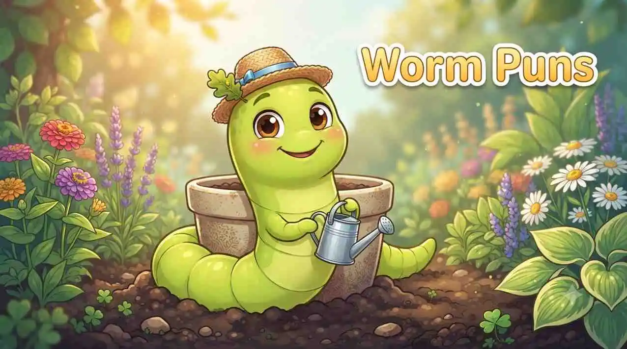 Cute worm character