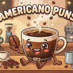 Cute Americano coffee mascot