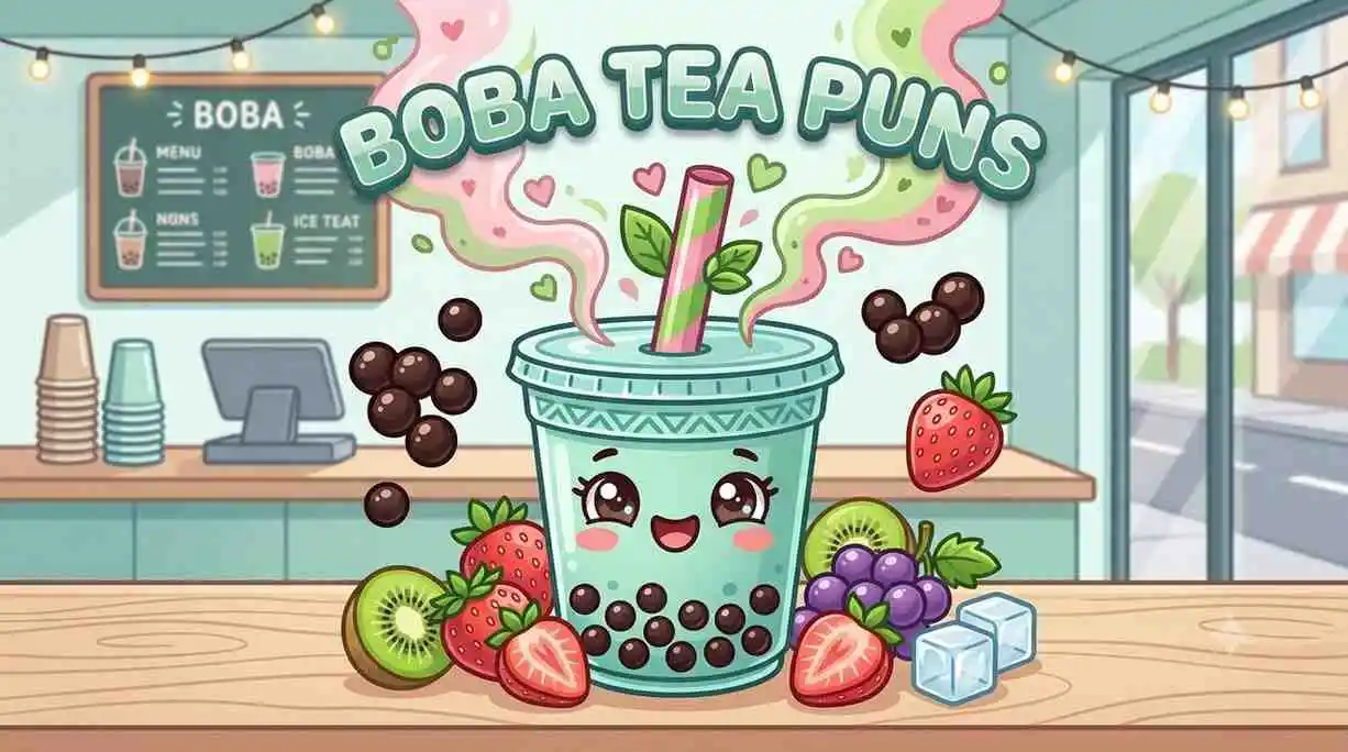 Cute boba cup mascot