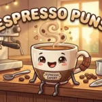 Cute espresso cup mascot