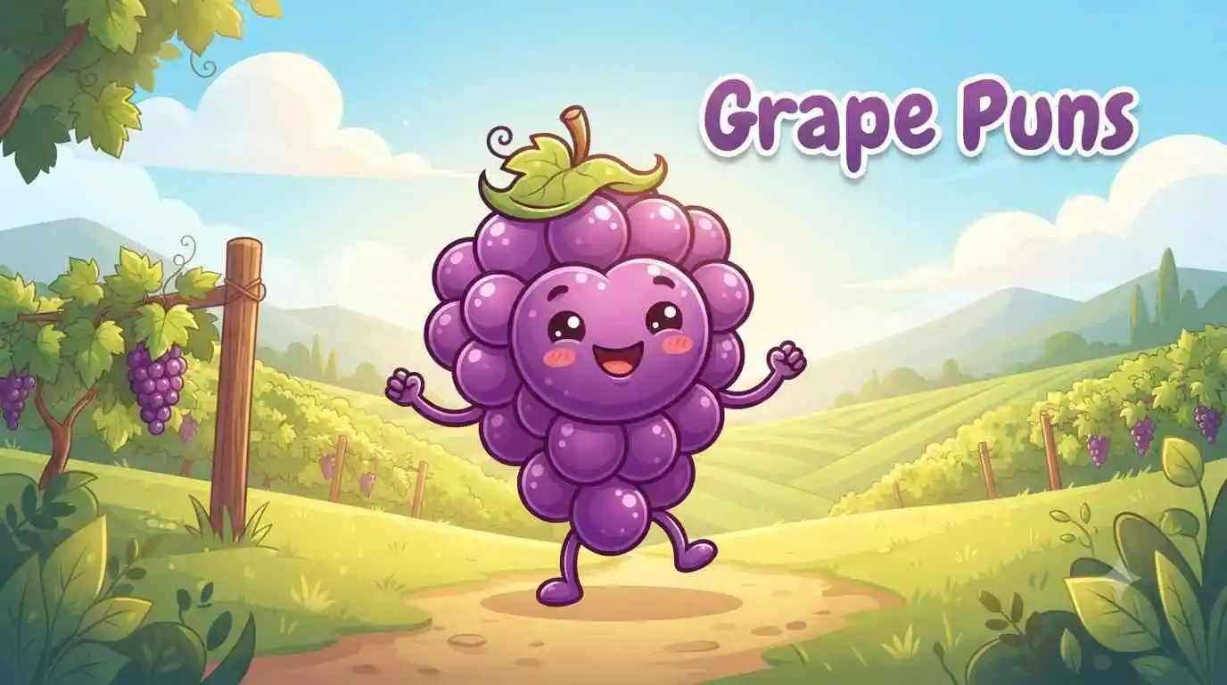 Happy grape bunch