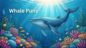 Playful whale swimming underwater