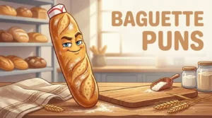 Funny baguette character
