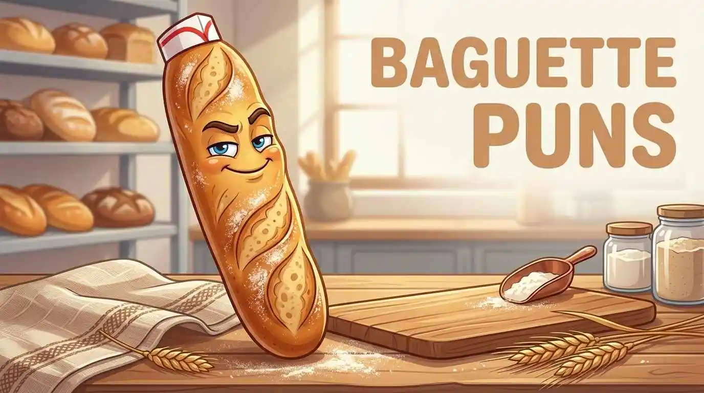 Funny baguette character