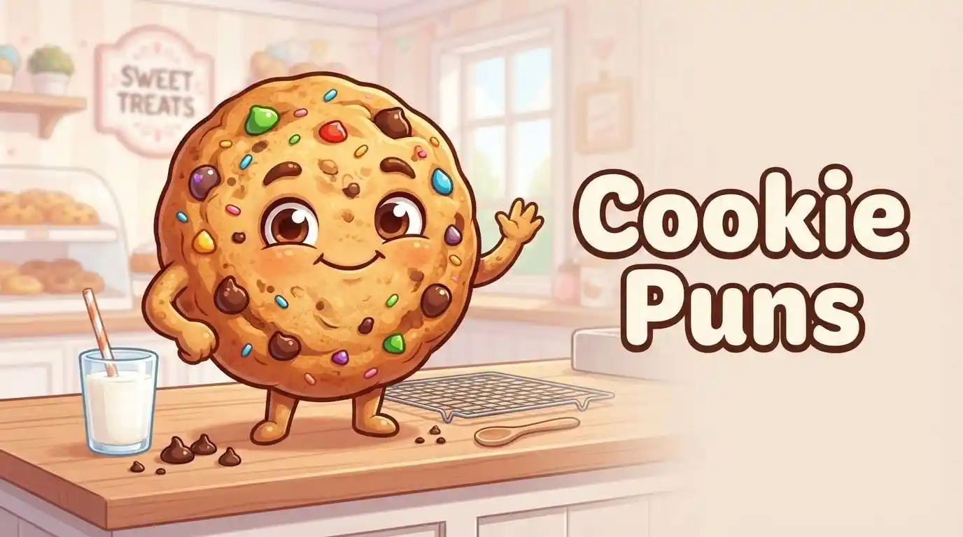 Funny cookie with sprinkles