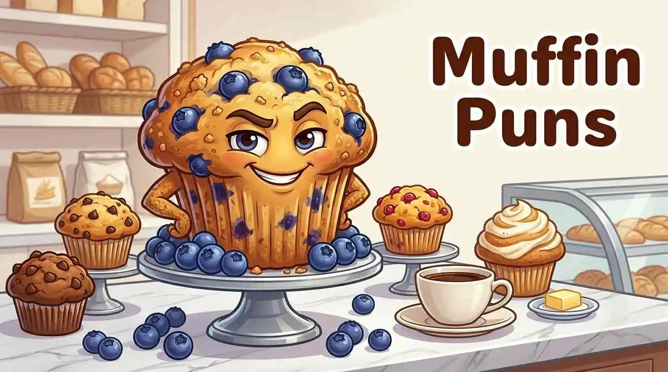 Funny muffin character