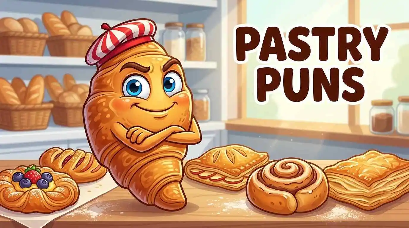 Funny pastry character